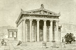 El Erecteión, un famoso templo en Atenas dedicado al héroe Erecteo de English School