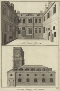 Oficina de Impuestos, Londres y la Iglesia Parroquial de San Olave, Southwark de English School