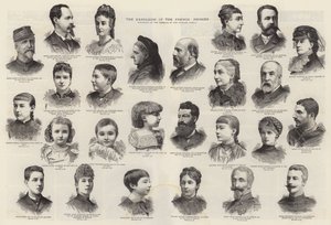 La Expulsión de los Príncipes Franceses (grabado) de English School