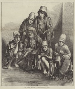 La Hambruna en Persia, Gente Hambrienta en Shiraz de English School