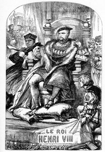 La famosa historia de la vida del rey Enrique VIII - Ilustración en “Obras completas de William Shakespeare” 1866 - Las ilustraciones y la forma general de esta edición son tomadas de Cassell