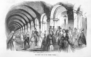 La feria de fantasía en el túnel del Támesis