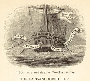 El barco anclado rápidamente de English School