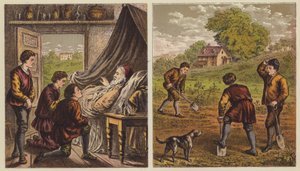 El legado de los padres (litografía en color) de English School