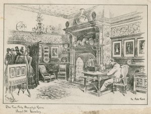 Sala de la Sociedad de Bellas Artes, Bond Street, Londres - la Antesala de English School