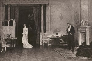 La primera nube, según W Q Orchardson, RA (litografía)
