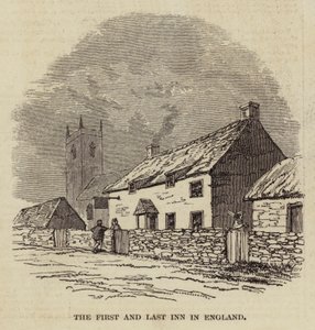 La primera y última posada en Inglaterra (grabado) de English School