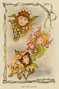 Las niñas de las flores (color litho)