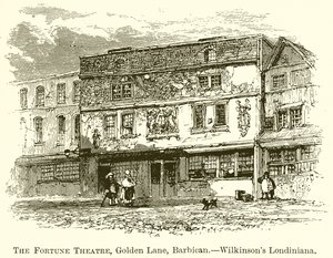 El Teatro Fortune, Golden Lane, Barbican.--Londiniana de Wilkinson