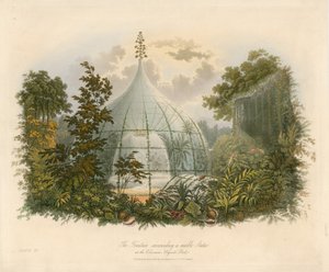 La fuente rodeando una estatua de mármol en el Coliseo, Regents Park
