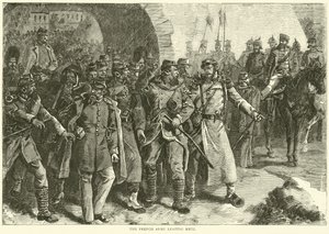 El ejército francés dejando Metz, octubre de 1870 de English School