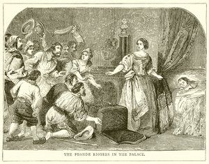 Los alborotadores de la Fronda en el palacio de English School
