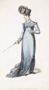 El hábito de Glengary, lámina de moda de Ackermanns Repository of Arts de English School