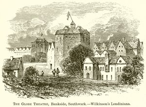 El Teatro Globe, Bankside, Southwark.--Londiniana de Wilkinson