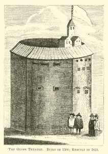 El Teatro Globe, Construido en 1594; Reconstruido en 1613 de English School
