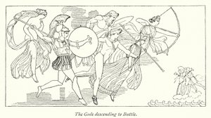 Los Dioses Descendiendo a la Batalla de English School
