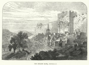 La Puerta de Oro, Jerusalén (grabado)