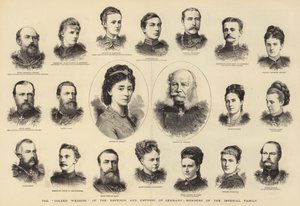 Las "Bodas de Oro" del Emperador y la Emperatriz de Alemania, miembros de la familia imperial de English School