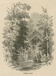 Las ruinas góticas en los Jardines de Vauxhall
