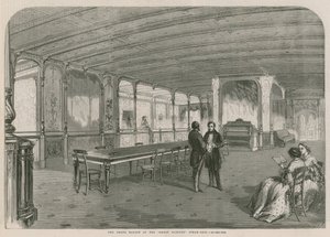 El Gran Salón del barco de vapor Great Eastern de English School