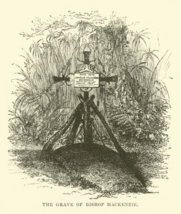 La tumba del Obispo Mackenzie de English School
