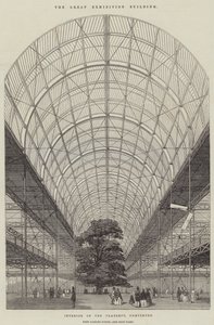 El Edificio de la Gran Exposición (grabado) de English School