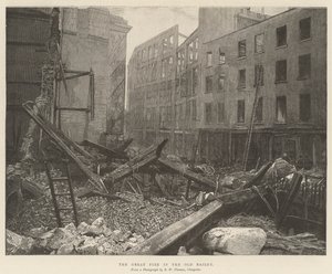 El gran incendio en Old Bailey de English School