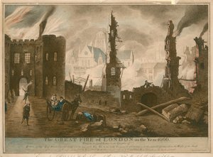 El Gran Incendio de Londres en el año 1666