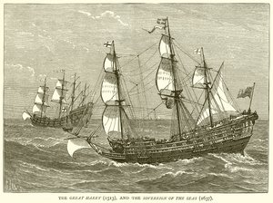 El Gran Harry (1513) y el Soberano de los Mares (1637) de English School