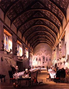 El Salón, Casa Cotehele, c.1830-40 de English School