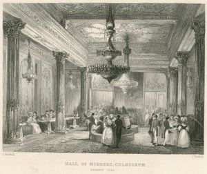 La Sala de los Espejos, Coliseo, Regents Park, Londres de English School