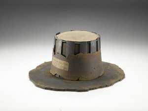 El sombrero del juez John Bradshaw, siglo XVII de English School
