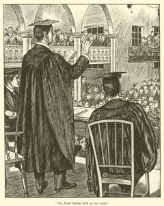 "El director levantó la mano" de English School