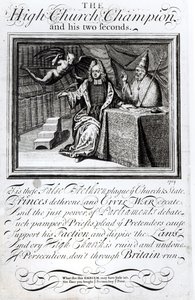 El campeón de la iglesia alta y sus dos segundos, 1709 de English School