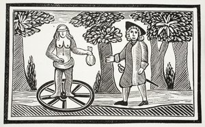 La historia de Fortunato, ilustración de Chap-books del Siglo XVIII de John Ashton, pub. 1882
