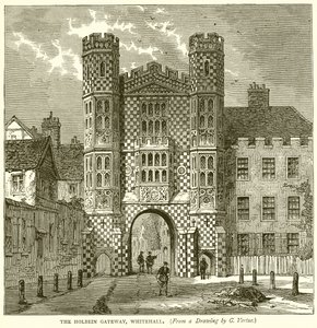 El portal de Holbein, Whitehall de English School