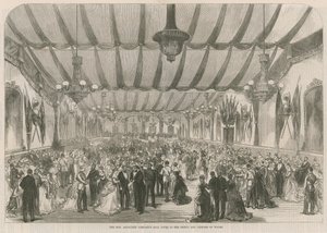 El baile de la Honourable Artillery Company dado al Príncipe y la Princesa de Gales de English School