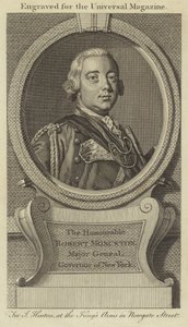 El Honorable Robert Monckton, Mayor General, Gobernador de Nueva York de English School