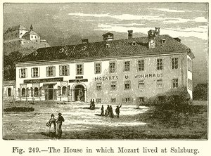 La casa en la que vivió Mozart en Salzburgo