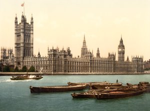 Las Casas del Parlamento, Londres de English School