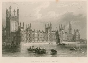 Las Casas del Parlamento, Palacio de Westminster, Londres de English School