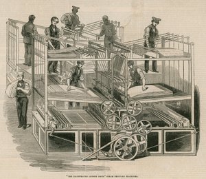 Máquinas de impresión a vapor de The Illustrated London News