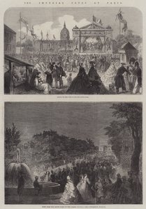 Las fiestas imperiales en París (grabado) de English School