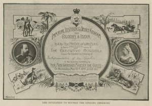 El Instituto Imperial: La invitación para presenciar la ceremonia de apertura de English School