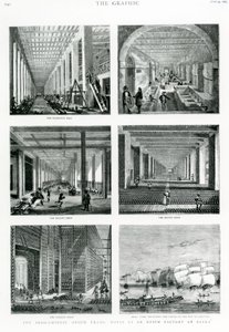 El Comercio de Opio Indochino: Notas en una Fábrica de Opio en Patna, tomado de The Graphic, 1882