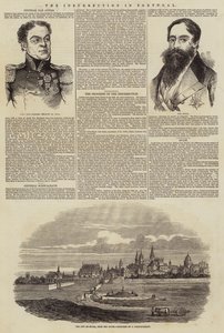 La insurrección en Portugal (grabado) de English School