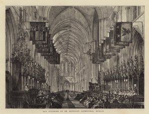 El interior de la Catedral de San Patricio, Dublín de English School