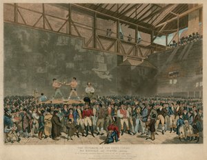El Interior de la Corte de los Cinco, con Randal y Turner boxeando de English School