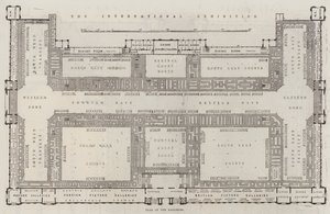 La Exposición Internacional, Plano de las Galerías
