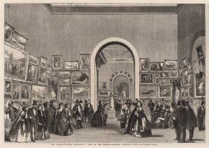 La Exposición Internacional; Vista de la Galería de Pinturas mirando al este de English School